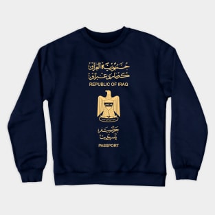 Iraq passport Crewneck Sweatshirt